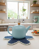 Denim on Stripe Quilted Pot Holders (set of 2)