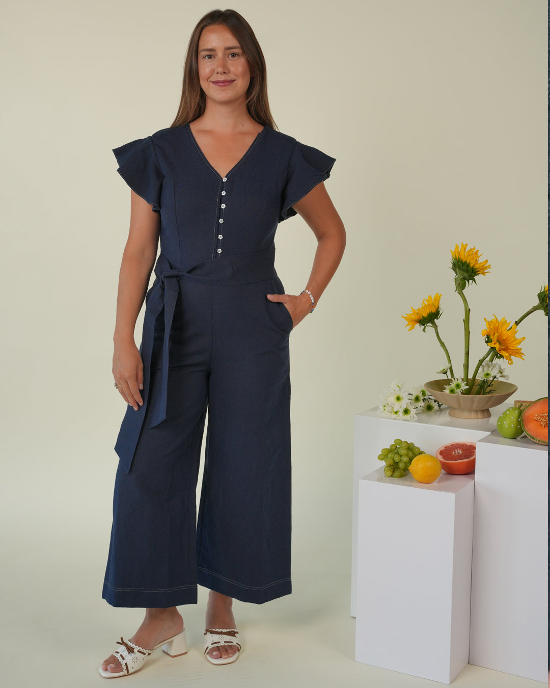Harper Terra Structured Linen Jumpsuit – harpersage.com Harper Terra Structured Linen Jumpsuit – harpersage.com