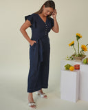 Harper Linen Terra Jumpsuit