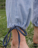 Sage Stripe Pull-On Barrel Pant