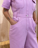 Sage Utility Jumpsuit, Pink Rose