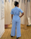 Sage Utility Jumpsuit, Light Blue
