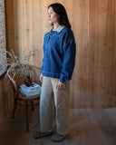 Sage Varsity Pullover, Denim